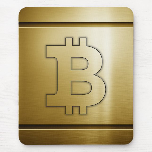 Bitcoin-Logo Mousepad (Vorne)