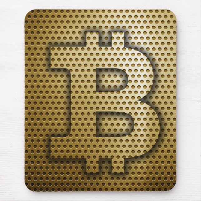 Bitcoin-Logo Mousepad (Vorne)