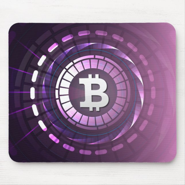 Bitcoin-Logo Mousepad (Vorne)