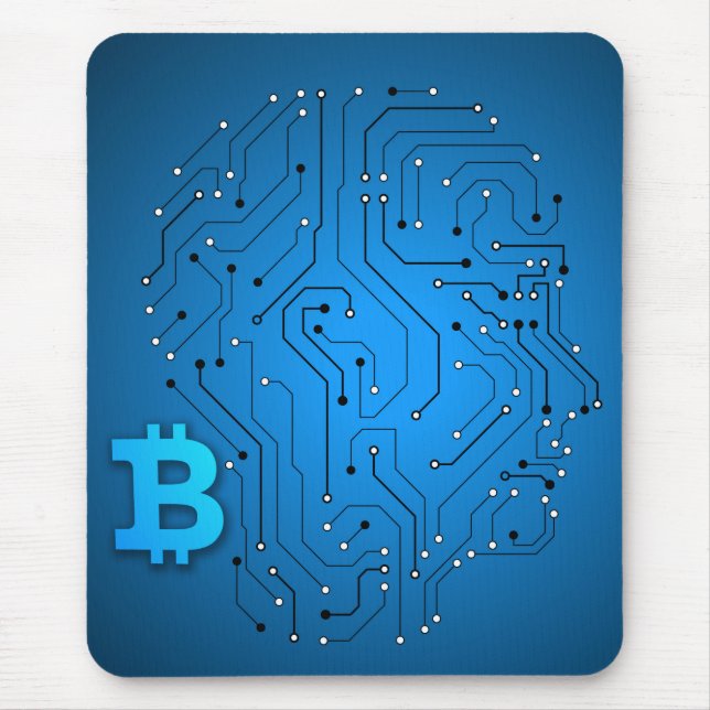 Bitcoin-Logo Mousepad (Vorne)
