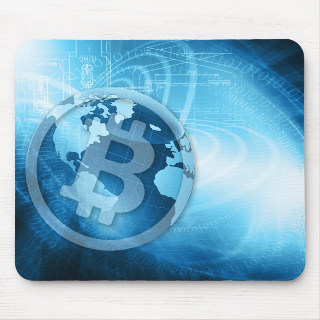 Bitcoin-Logo Mousepad (Vorne)