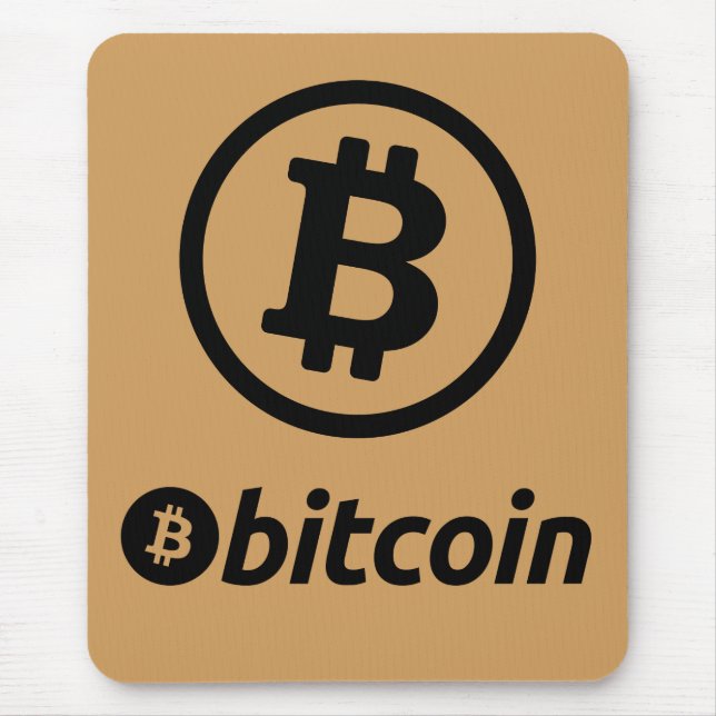 Bitcoin-Logo Mousepad (Vorne)