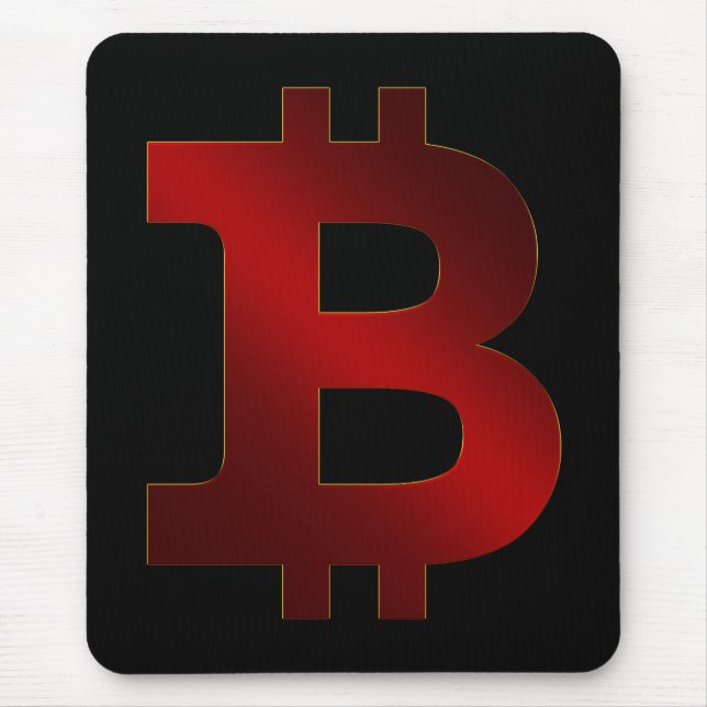 Bitcoin-Logo Mousepad (Vorne)