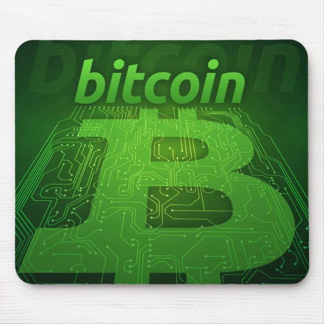 Bitcoin-Logo Mousepad (Vorne)