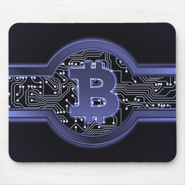 Bitcoin-Logo Mousepad (Vorne)
