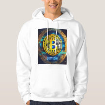 Bitcoin Logo Trending Mens T - Shirt Printed Hoodi
