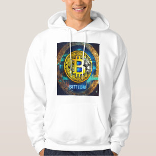 Bitcoin Logo Trending Mens T - Shirt Printed Hoodi