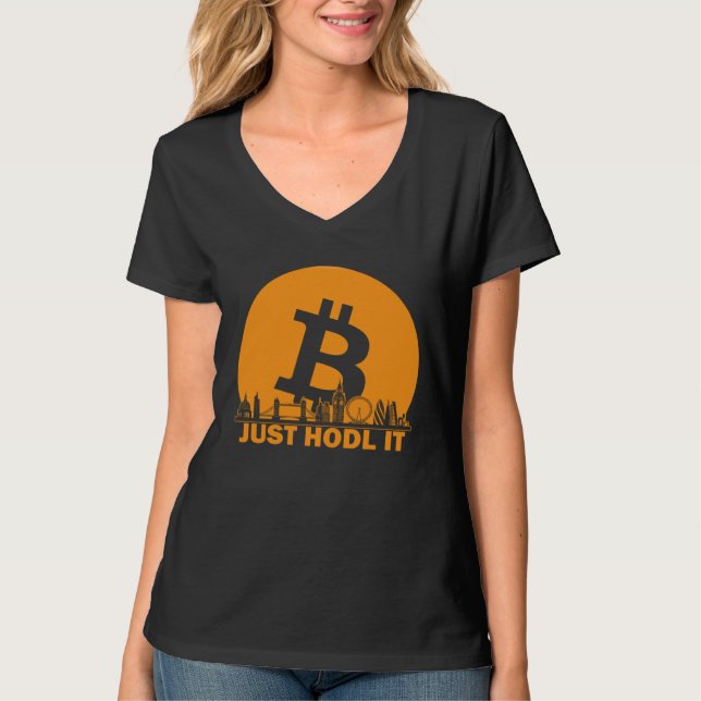 Bitcoin London Skyline  London Bitcoin Maximalist T-Shirt (Vorderseite)