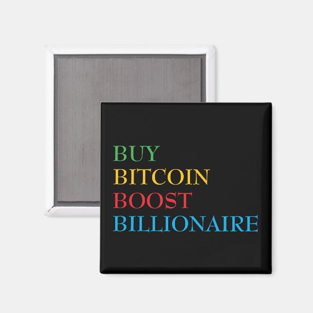 Bitcoin Magnet (Vorderseite/Rückseite)