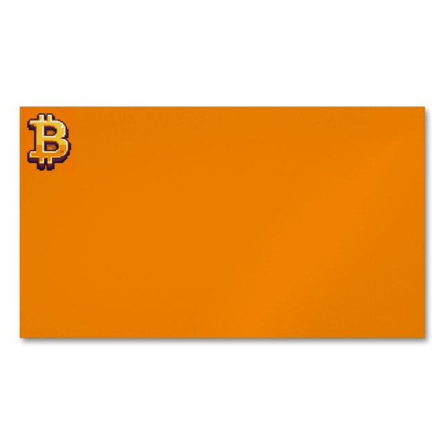 Bitcoin Magnetische Visitenkarte (Vorderseite)