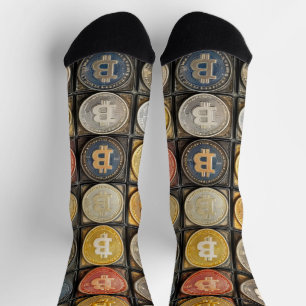 Bitcoin Men Style Socks für Crypto Lover Socken