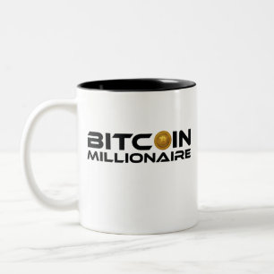 Bitcoin Millionaire Crypto Ethereum Investor Zweifarbige Tasse