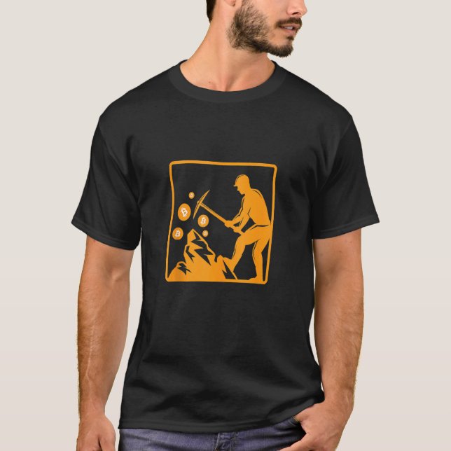 Bitcoin Miner Btc Mining Cryptowährung Digital Mo T-Shirt (Vorderseite)