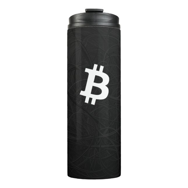 Bitcoin Neuron Black Thermosbecher (Vorderseite)