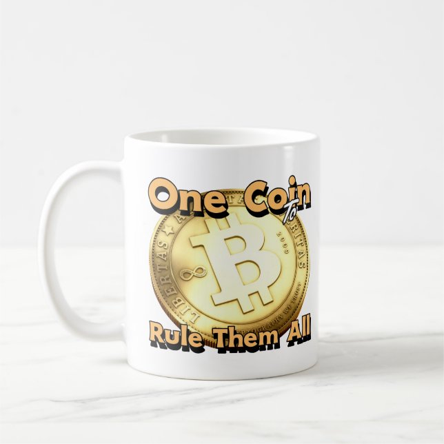 bitcoin one coin to rule them all mug (Gauche)