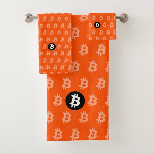 Bitcoin Orange Clair (Style 2) (En situation)