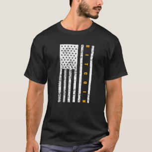 Bitcoin Patriotismus Patriotische amerikanische Fl T-Shirt