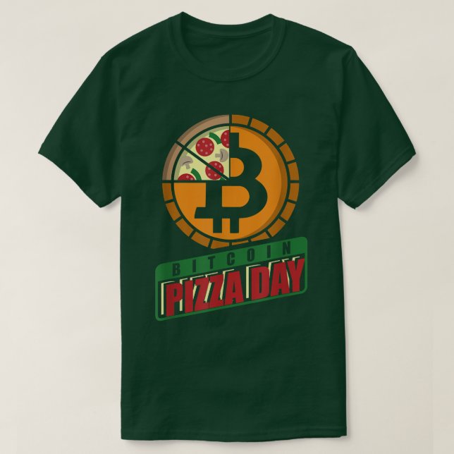 Bitcoin Pizza Day, 22. Mai Krypto T-Shirt (Design vorne)