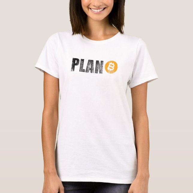 Bitcoin-Plan B T-Shirt (Vorderseite)