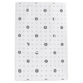 Bitcoin Polka Dots Gift Bag (Medium) Mittlere Geschenktüte