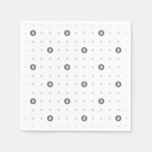Bitcoin-Polka-Punkt-Papier-Serviette