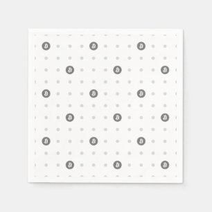 Bitcoin-Polka-Punkt-Papier-Serviette Serviette
