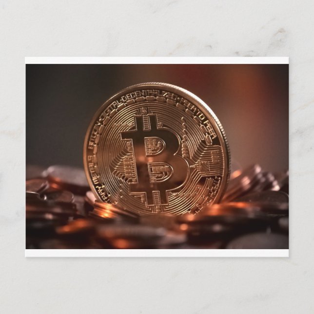 Bitcoin Postkarte (Vorderseite)