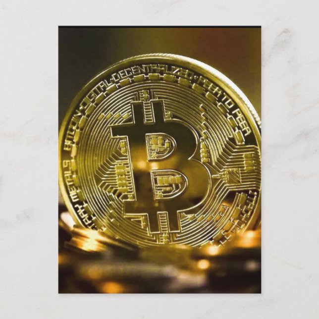 Bitcoin Postkarte (Vorderseite)