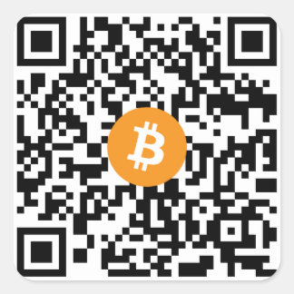 Bitcoin QR Code Kleine Aufkleber (Blatt 20)