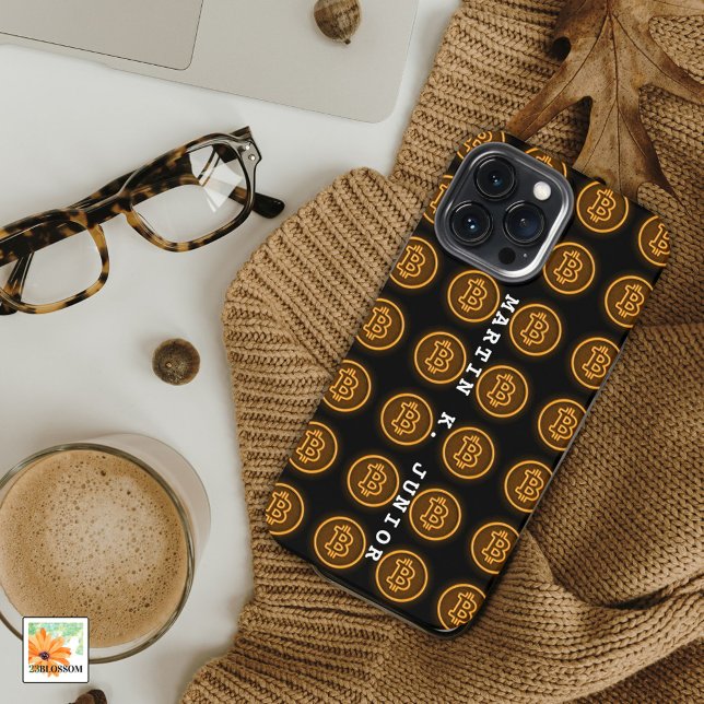 bitcoin RETRO-geführte Schilder CRYPTO personalisi iPhone 13 Pro Max Hülle (Von Creator hochgeladen)