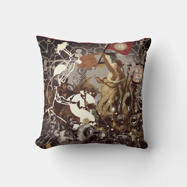 Bitcoin Revolution Kissen (Vorderseite)