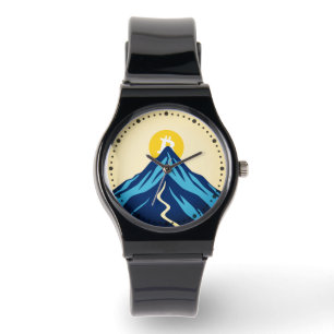 Bitcoin Rising (Stil: Hell) Armbanduhr