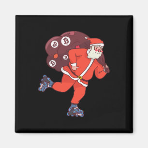 Bitcoin Santa Claus Kryptowährung Santa Crypto Magnet