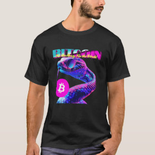 Bitcoin-Schlange (Lustige BTC-Aussage im Stil der T-Shirt