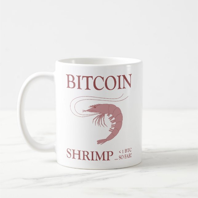 Bitcoin Shrimp  Kaffeetasse (Links)