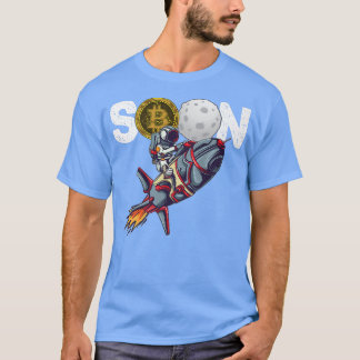 Bitcoin SOON TO Moon Cryptowährung HODL Funny Cry T-Shirt