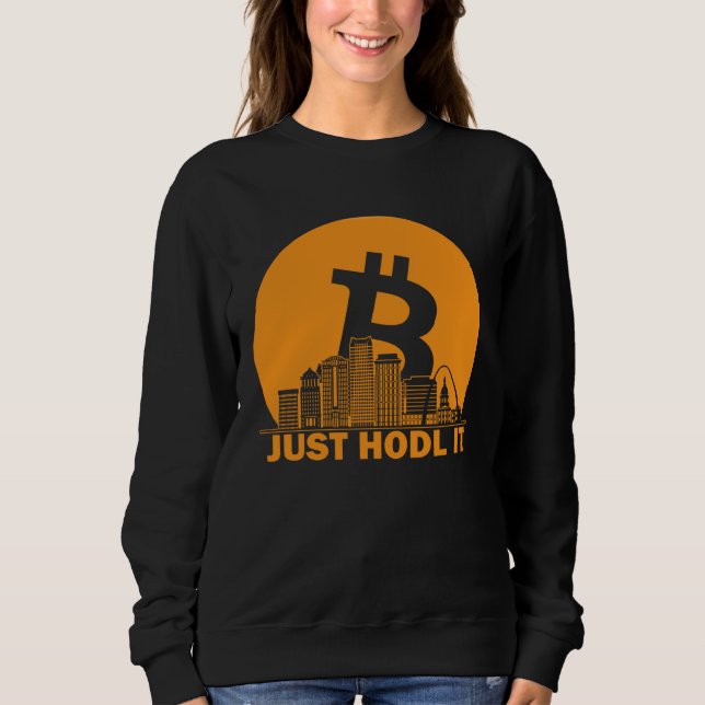Bitcoin St Louis Skyline  St Louis Bitcoin Maximal Sweatshirt (Vorderseite)