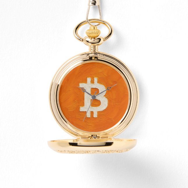 Bitcoin Standard (Oil, Style: 1) Armbanduhr (Vorderseite)