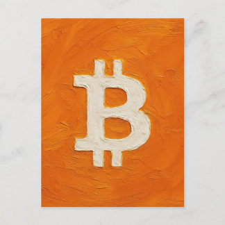 Bitcoin Standard (Oil, Style: 1) Postkarte