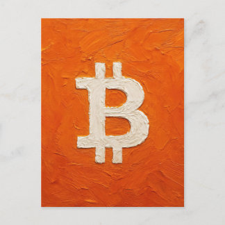 Bitcoin Standard (Oil, Style: 2) Postkarte