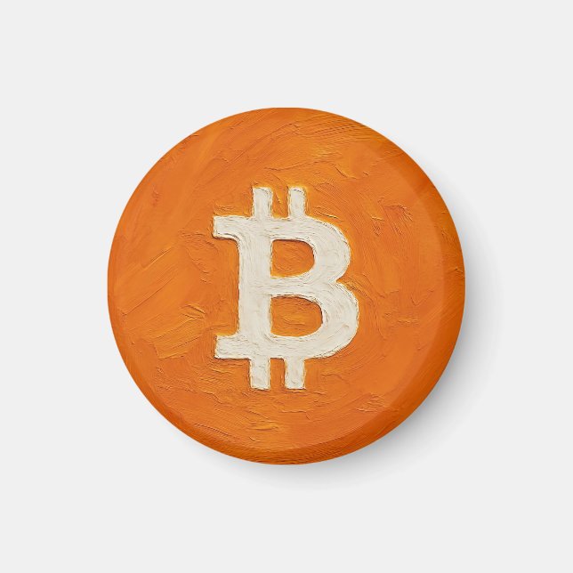 Bitcoin-Standard (Öl, Stil: 1) Magnet (Vorne)