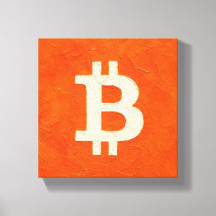 Bitcoin-Standard (Öl, Stil: 4) Leinwanddruck