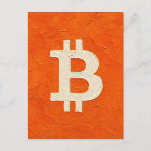 Bitcoin-Standard (Öl, Stil: 4) Postkarte