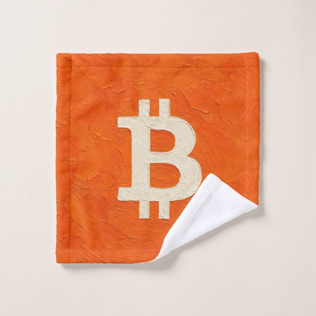 Bitcoin-Standard (Öl, Stil: 4) Waschlappen (Waschlappen)