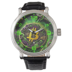 Bitcoin Steampunk Style Watch Armbanduhr