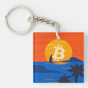 Bitcoin-Strand Schlüsselanhänger