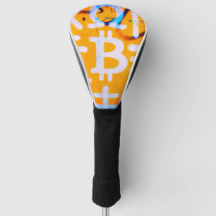 Bitcoin-Straßenkunst (Orange Malerei Nr. 1) Golf Headcover