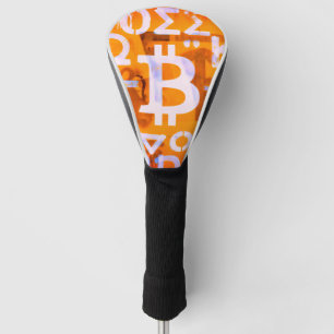 Bitcoin-Straßenkunst (Orange Malerei Nr. 6) Golf Headcover