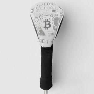 Bitcoin-Straßenkunst (Weißes Gemälde Nr. 3) Golf Headcover