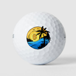 Bitcoin Summer - Kryptomünze Golfball